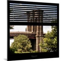 View from the Window - Brooklyn Bridge-Philippe Hugonnard-Mounted Photographic Print
