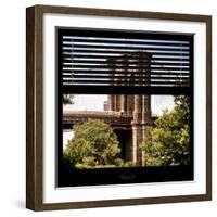 View from the Window - Brooklyn Bridge-Philippe Hugonnard-Framed Photographic Print