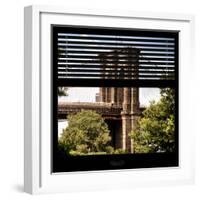 View from the Window - Brooklyn Bridge-Philippe Hugonnard-Framed Photographic Print