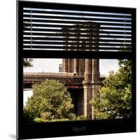 View from the Window - Brooklyn Bridge-Philippe Hugonnard-Mounted Photographic Print