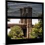 View from the Window - Brooklyn Bridge-Philippe Hugonnard-Mounted Premium Photographic Print