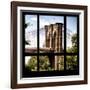 View from the Window - Brooklyn Bridge-Philippe Hugonnard-Framed Photographic Print