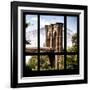 View from the Window - Brooklyn Bridge-Philippe Hugonnard-Framed Photographic Print