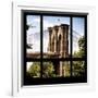 View from the Window - Brooklyn Bridge-Philippe Hugonnard-Framed Photographic Print