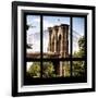 View from the Window - Brooklyn Bridge-Philippe Hugonnard-Framed Photographic Print