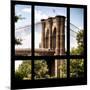 View from the Window - Brooklyn Bridge-Philippe Hugonnard-Mounted Photographic Print