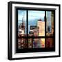 View from the Window - Buildings Sunset - Manhattan-Philippe Hugonnard-Framed Photographic Print