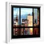 View from the Window - Buildings Sunset - Manhattan-Philippe Hugonnard-Framed Photographic Print