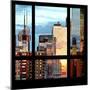 View from the Window - Buildings Sunset - Manhattan-Philippe Hugonnard-Mounted Photographic Print