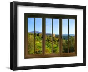 View from the Window Castello Di Ripa D'Orcia, Tuscany-Anna Siena-Framed Giclee Print