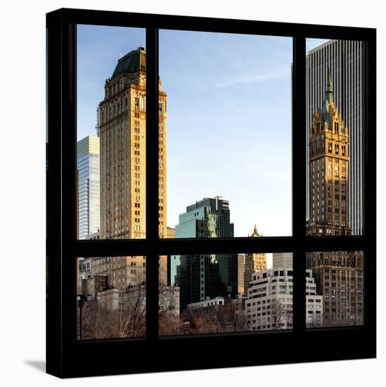 View from the Window - Central Park Buildings at Sunset-Philippe Hugonnard-Stretched Canvas