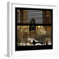 View from the Window - Central Park Buildings at Sunset-Philippe Hugonnard-Framed Photographic Print