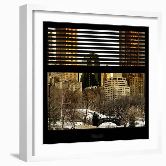 View from the Window - Central Park Buildings at Sunset-Philippe Hugonnard-Framed Photographic Print