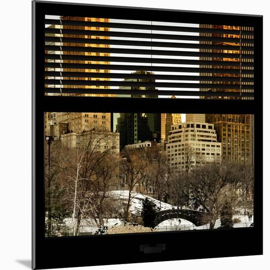 View from the Window - Central Park Buildings at Sunset-Philippe Hugonnard-Mounted Photographic Print