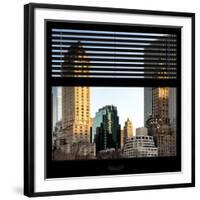 View from the Window - Central Park Buildings at Sunset-Philippe Hugonnard-Framed Photographic Print
