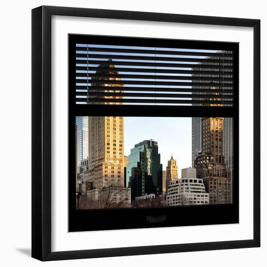 View from the Window - Central Park Buildings at Sunset-Philippe Hugonnard-Framed Photographic Print