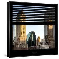 View from the Window - Central Park Buildings at Sunset-Philippe Hugonnard-Framed Stretched Canvas