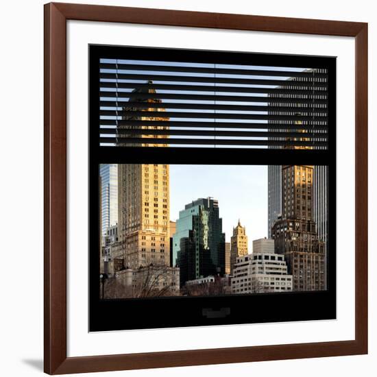 View from the Window - Central Park Buildings at Sunset-Philippe Hugonnard-Framed Photographic Print