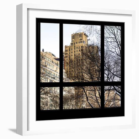 View from the Window - Central Park Buildings-Philippe Hugonnard-Framed Photographic Print