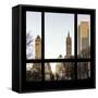 View from the Window - Central Park in Autumn-Philippe Hugonnard-Framed Stretched Canvas