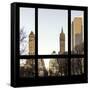 View from the Window - Central Park in Autumn-Philippe Hugonnard-Framed Stretched Canvas