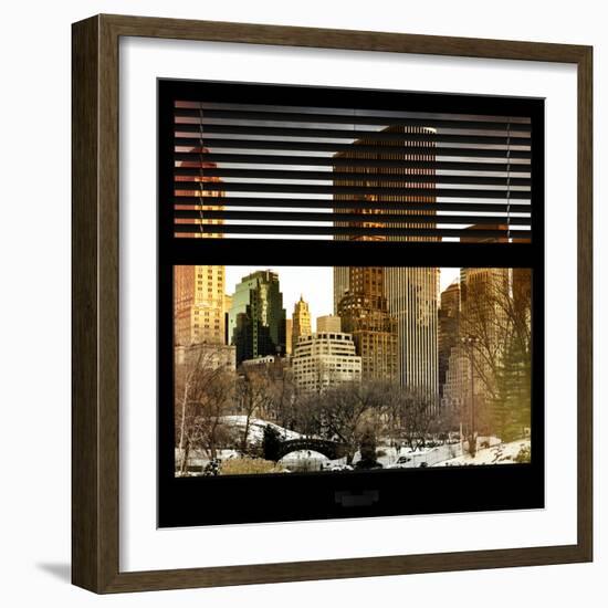 View from the Window - Central Park in Winter-Philippe Hugonnard-Framed Photographic Print