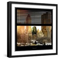 View from the Window - Central Park in Winter-Philippe Hugonnard-Framed Photographic Print