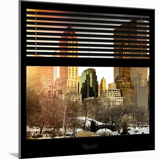 View from the Window - Central Park in Winter-Philippe Hugonnard-Mounted Photographic Print