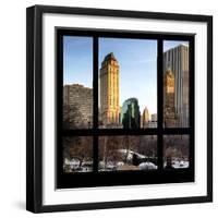 View from the Window - Central Park in Winter-Philippe Hugonnard-Framed Photographic Print