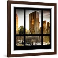 View from the Window - Central Park in Winter-Philippe Hugonnard-Framed Photographic Print