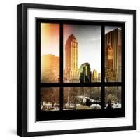 View from the Window - Central Park in Winter-Philippe Hugonnard-Framed Photographic Print