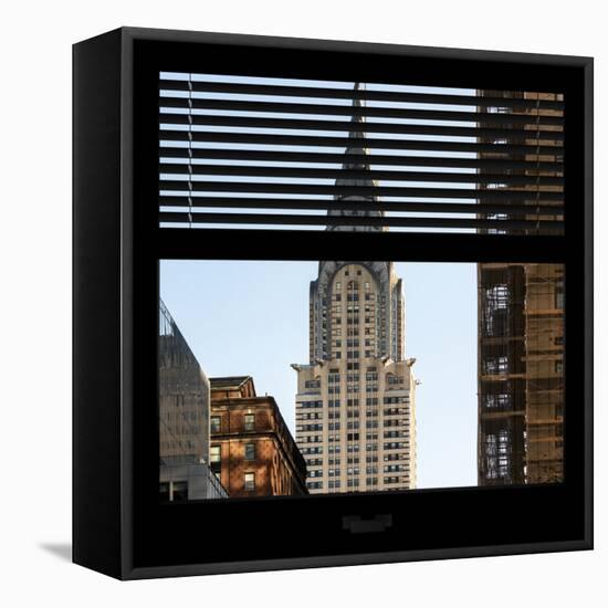 View from the Window - Chrysler Building-Philippe Hugonnard-Framed Stretched Canvas