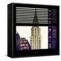 View from the Window - Chrysler Building-Philippe Hugonnard-Framed Stretched Canvas