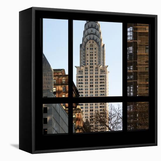 View from the Window - Chrysler Building-Philippe Hugonnard-Framed Stretched Canvas