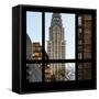 View from the Window - Chrysler Building-Philippe Hugonnard-Framed Stretched Canvas