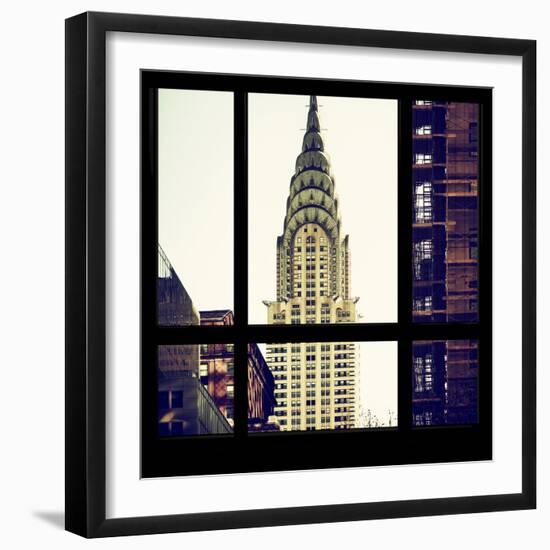 View from the Window - Chrysler Building-Philippe Hugonnard-Framed Photographic Print