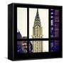 View from the Window - Chrysler Building-Philippe Hugonnard-Framed Stretched Canvas