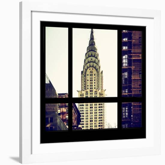 View from the Window - Chrysler Building-Philippe Hugonnard-Framed Photographic Print