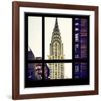 View from the Window - Chrysler Building-Philippe Hugonnard-Framed Photographic Print