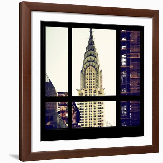 View from the Window - Chrysler Building-Philippe Hugonnard-Framed Photographic Print