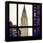 View from the Window - Chrysler Building-Philippe Hugonnard-Framed Stretched Canvas