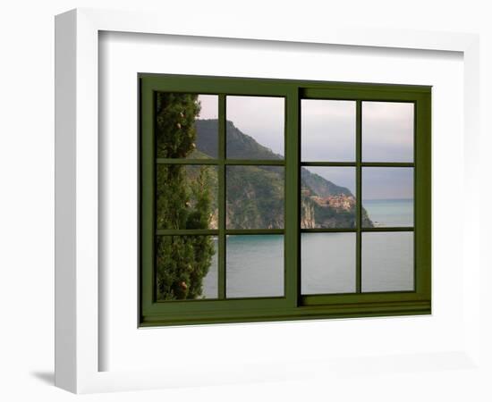 View from the Window Corniglia at Cinque Terre-Anna Siena-Framed Giclee Print