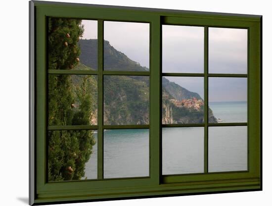 View from the Window Corniglia at Cinque Terre-Anna Siena-Mounted Giclee Print