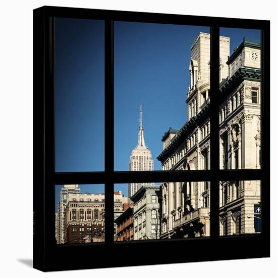 View from the Window - Downtown Buildings - NYC-Philippe Hugonnard-Stretched Canvas