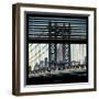 View from the Window - Empire State Building and Manhattan Bridge-Philippe Hugonnard-Framed Photographic Print