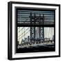 View from the Window - Empire State Building and Manhattan Bridge-Philippe Hugonnard-Framed Photographic Print