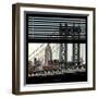 View from the Window - Empire State Building and Manhattan Bridge-Philippe Hugonnard-Framed Photographic Print