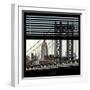 View from the Window - Empire State Building and Manhattan Bridge-Philippe Hugonnard-Framed Photographic Print