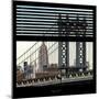 View from the Window - Empire State Building and Manhattan Bridge-Philippe Hugonnard-Mounted Photographic Print