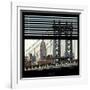 View from the Window - Empire State Building and Manhattan Bridge-Philippe Hugonnard-Framed Photographic Print